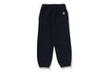 A BATHING APE BAPE KIDS APE HEAD ONE POINT SWEAT PANTS