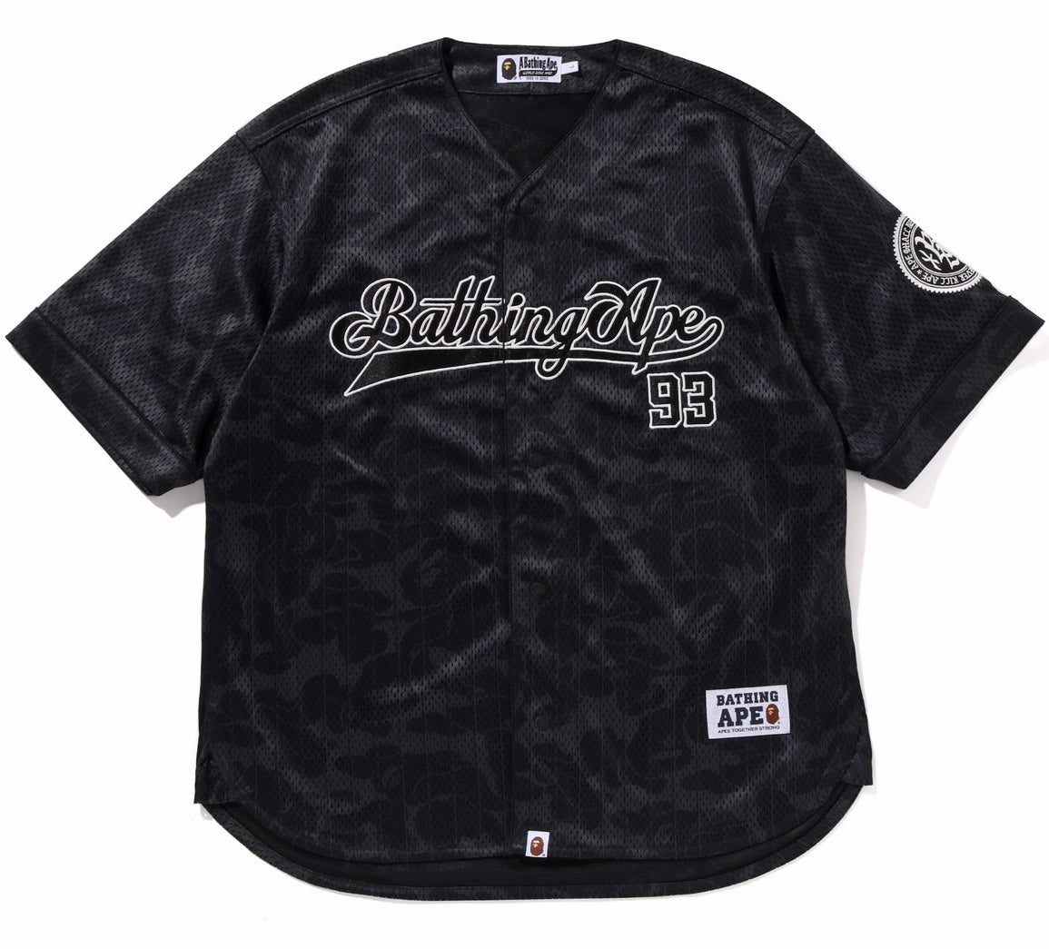 A BATHING APE CAMO STRIPE BASEBALL SHIRT – happyjagabee store