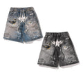A BATHING APE BAPE STA FAKE PRINT RELAXED FIT SHORTS - happyjagabee store