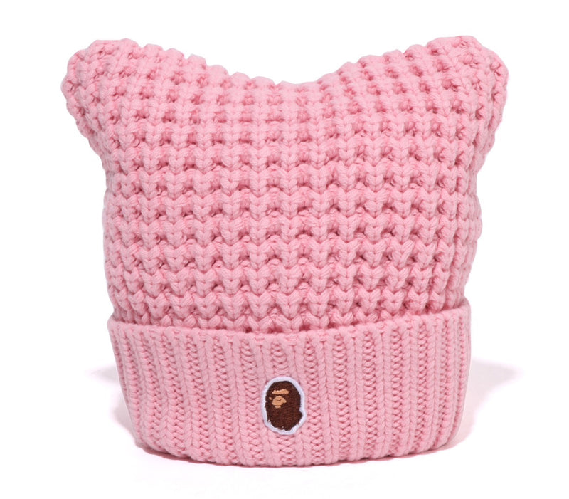 A BATHING APE Ladies' CAT EAR KNIT CAP