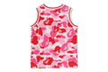 A BATHING APE BAPE KIDS ABC CAMO COLLEGE TANK TOP