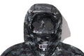 A BATHING APE MULTI PIXEL CAMO MESH HOODIE JACKET