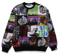 A BATHING APE BAPE ALBUM MONOGRAM CREWNECK