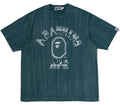 A BATHING APE BLUSH COLLEGE RELAXED FIT TEE