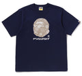 A BATHING APE JAPANESE INDIGO ART CAMO BY BATHING APE TEE