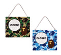 A BATHING APE ABC CAMO OPEN / CLOSED SIGNBOARD