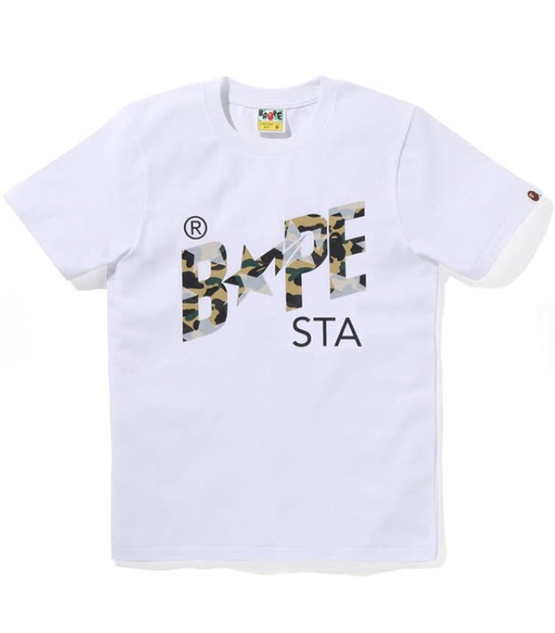 A BATHING APE Ladies' STA OVER PRINT 1ST CAMO BAPE STA TEE