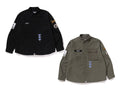 A BATHING APE BATHING APE LOGO MILITARY L/S SHIRT