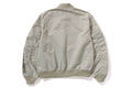 A BATHING APE TONAL CHAIN STITCH SHARK BOMBER JACKET