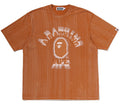 A BATHING APE BLUSH COLLEGE RELAXED FIT TEE
