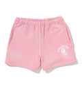 A BATHING APE Ladies' VINTAGE WASHED COLLEGE SWEAT SHORTS