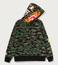 A BATHING APE TIGER CAMO TIGER FULL FIT ZIP HOODIE