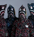 A BATHING APE BAPE x 88RISING GLOW IN THE DARK CAMO SHARK FULL ZIP HOODIE