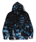 A BATHING APE OVERALL PRINT CREASE RELAXED FIT PULLOVER HOODIE - happyjagabee store