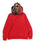 A BATHING APE SHARK FULL ZIP DOUBLE HOODIE