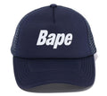A BATHING APE BAPE LOGO MESH CAP -ONLINE EXCLUSIVE-