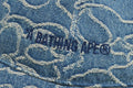 A BATHING APE LINE CAMO JACQUARD MULTI LOGO DENIM CAP