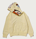 A BATHING APE Ladies' MILO SHARK OVERSIZED FULL ZIP DOUBLE HOODIE