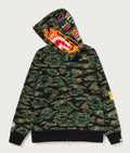 A BATHING APE TIGER CAMO TIGER FULL FIT ZIP HOODIE