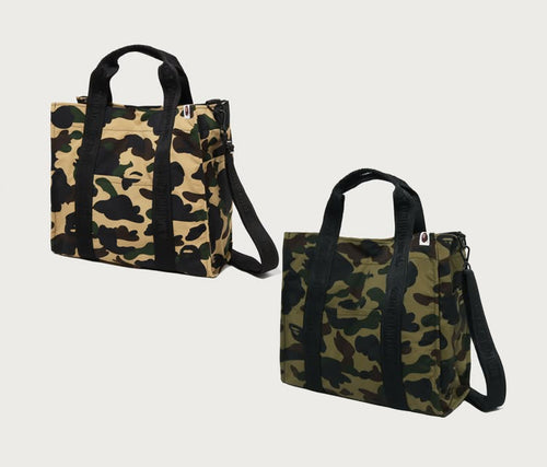 A BATHING APE 1ST CAMO SLIDING TOTE BAG