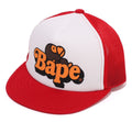 A BATHING APE BAPE KIDS MILO ON BAPE MESH CAP