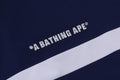 A BATHING APE COLOR BLOCKING METAL LOGO PIN TRACK JACKET