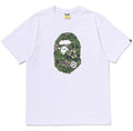 A BATHING APE PLAM RESORT CAMO APE HEAD TEE