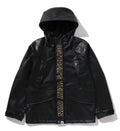 A BATHING APE BAPE x OVO SYNTHETIC WASHABLE LEATHER SNOWBOARD JACKET