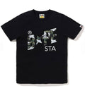 A BATHING APE Ladies' STA OVER PRINT 1ST CAMO BAPE STA TEE