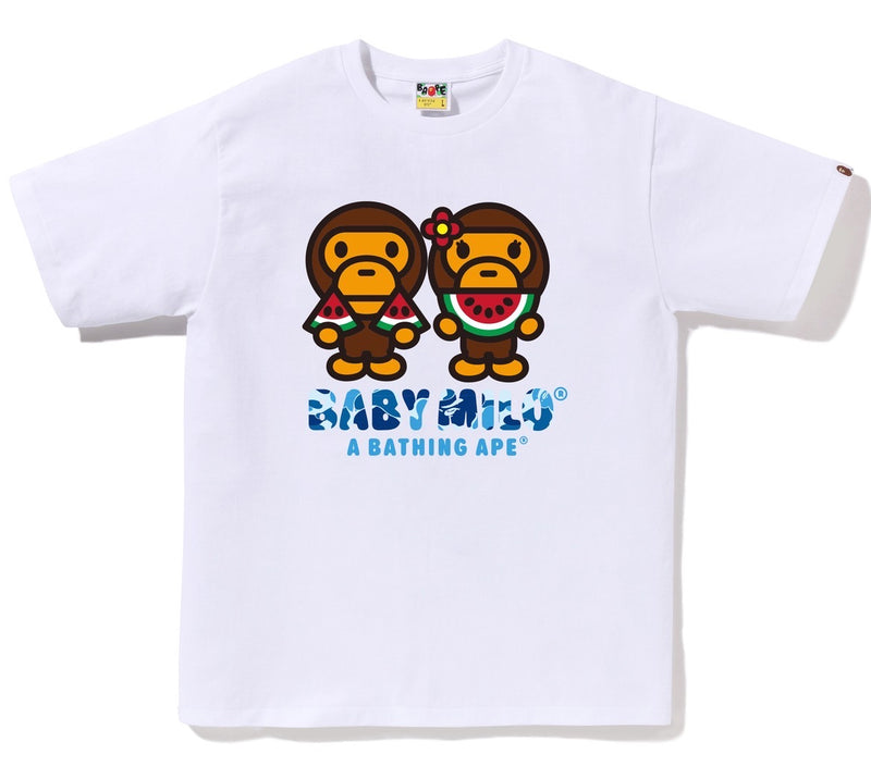 A BATHING APE ABC CAMO BABY MILO WATER MELON SUMMER TEE