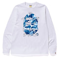 A BATHING APE ABC CAMO JAPANESE LETTERS L/S TEE