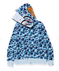 A BATHING APE ABC CAMO DOUBLUE SHARK FULL ZIP HOODIE
