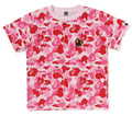A BATHING APE BAPE KIDS ABC CAMO APE & MILO ONE POINT TEE
