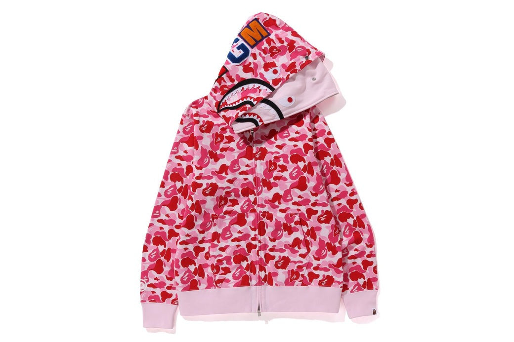 A BATHING APE ABC CAMO DOUBLUE SHARK FULL ZIP HOODIE
