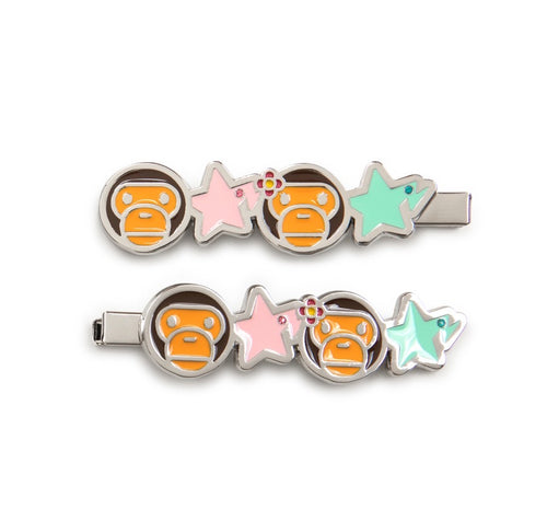 A BATHING APE BABY MILO STORE BABY MILO HAIR CLIP SET #1