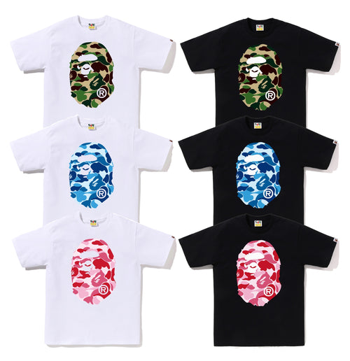 A BATHING APE ABC CAMO BIG APE HEAD TEE