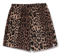 A BATHING APE BAPE BY KAZUKI KURAISHI LEOPARD JACQUARD SHORTS