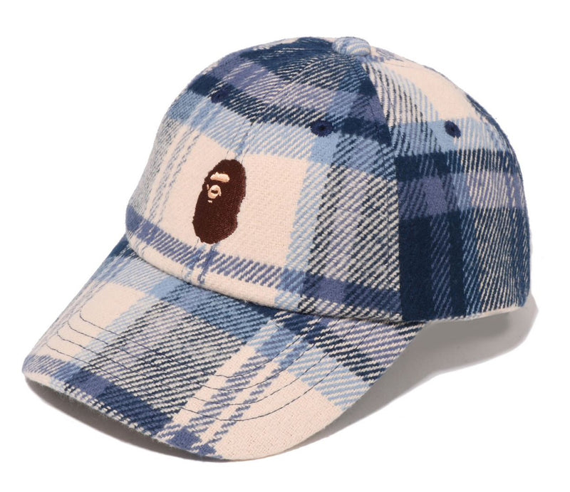A BATHING APE BAPE CHECK PANEL CAP