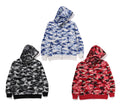 A BATHING APE PLAM TREE CAMO RELAXED FIT SHARK FULL ZIP HOODIE