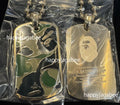 A BATHING APE ABC CAMO DOG TAG SET NECKLACE