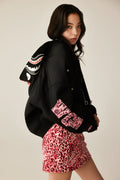 A BATHING APE Ladies' WILD LEOPARD PATTERN SWEAT SKIRT