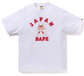 A BATHING APE JAPAN COLLEGE KABUKI TEE ( JAPAN LIMITED )