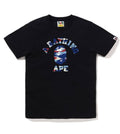 A BATHING APE Ladies' SCREEN CAMO COLLEGE TEE