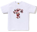 A BATHING APE MAP CAMO COLLEGE MILO TEE