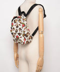 A BATHING APE BABY MILO STORE FAST FOOD ALL PRINT PATTERN MINI BACKPACK