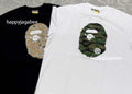 A BATHING APE TIGER CAMO APE HEAD RELAXED FIT TEE