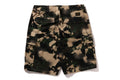A BATHING APE MAP CAMO REGULAR FIT CARGO SHORTS