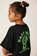 A BATHING APE BAPE KIDS BABY MILO NEON PRINT RELAXED FIT TEE