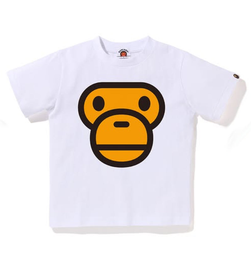 A BATHING APE BAPE KIDS MILO FACE TEE
