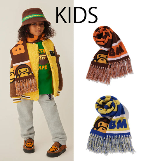 A BATHING APE BAPE KIDS BABY MILO KNIT SCARF